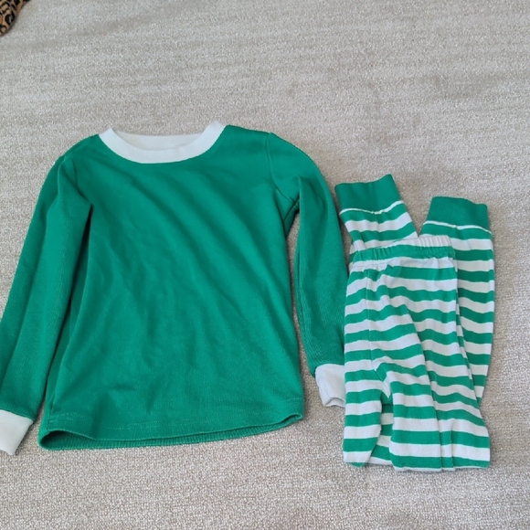 family feeling Other - Green Striped Kids Pajamas
